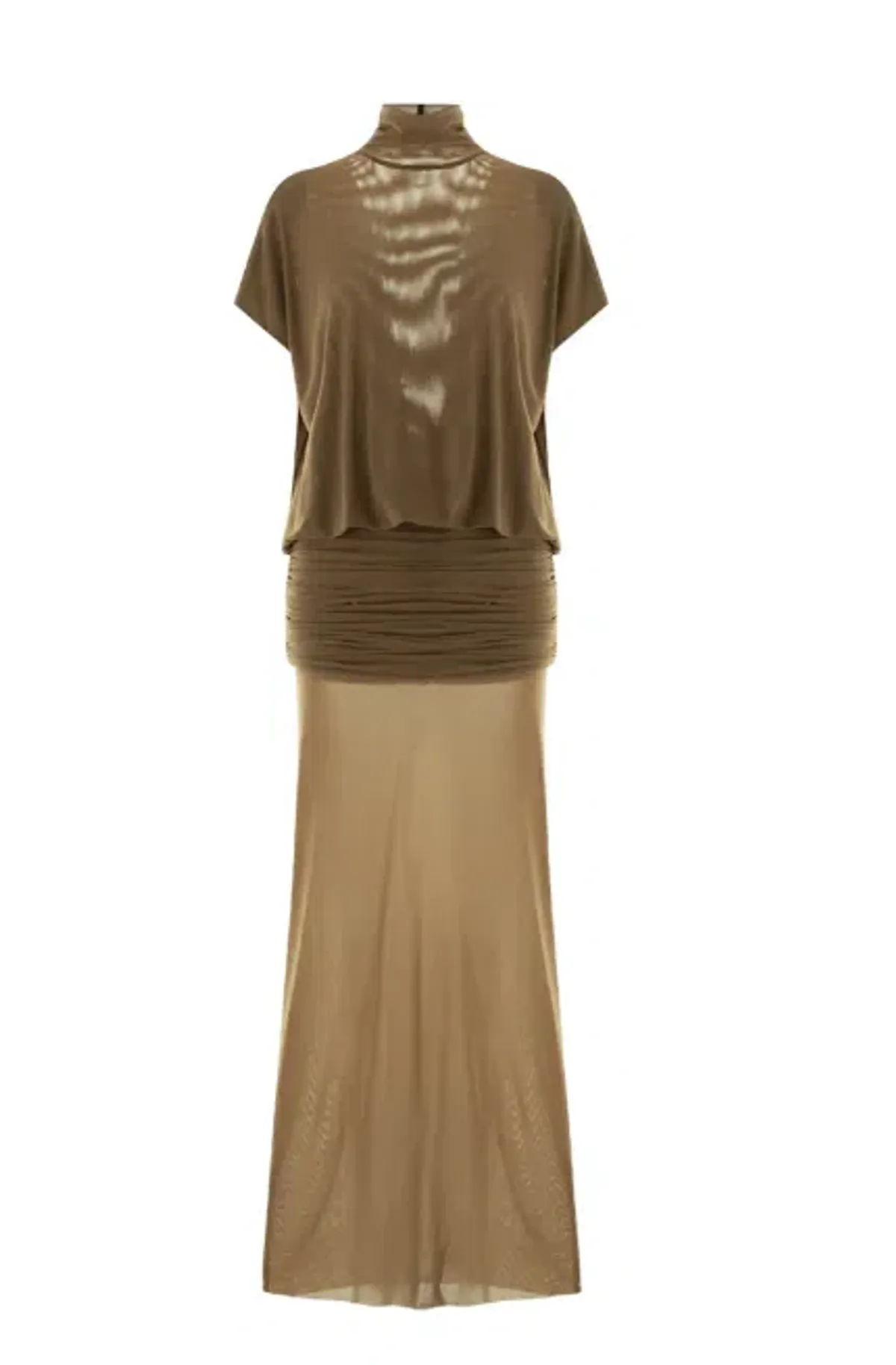 COCOSIN Dune Glow Dress SIZE SMALL brown for rent on The Volte - main image