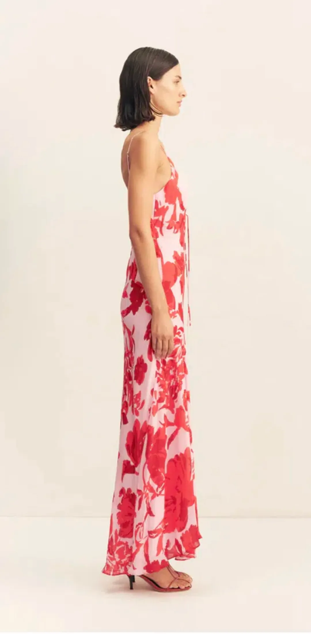 Aleyna plunged maxi dress for rent on The Volte - main image