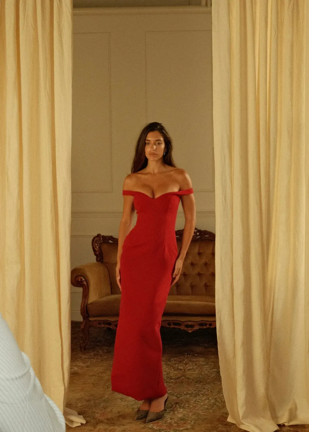 Arcina Ori Ellery Maxi Dress in Red Size Small for rent on The Volte - main image
