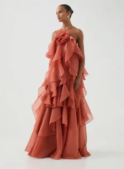Aje Pandorea Layered Maxi Dress for rent on The Volte - image 4