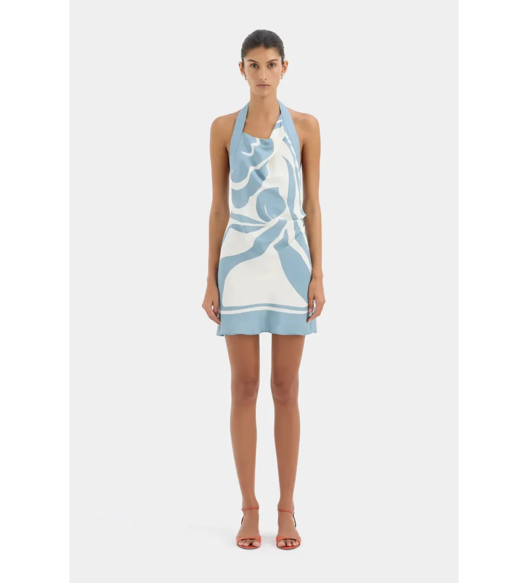 Sir The Label Lilou Halter Mini Dress in Liora Bue Size 0/AU6 for rent on The Volte - main image