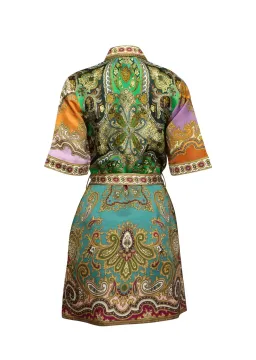 Alemais Clemenza Spliced Mini Dress Paisley print Size 10 for rent on The Volte - image 6