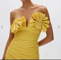 Rachel Gilbert Jensen Dress - Yellow - Size 3 (10/12) for rent on The Volte - image 2