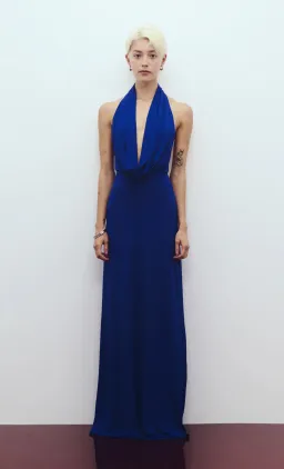 Bec & Bridge Nessie Cowl Dress / Blue / Size 8 for rent on The Volte - image 4