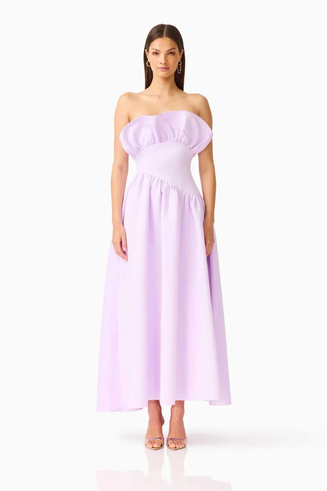 Laurel Sleeveless Maxi Dress Purple / Size 10 for rent on The Volte - main image