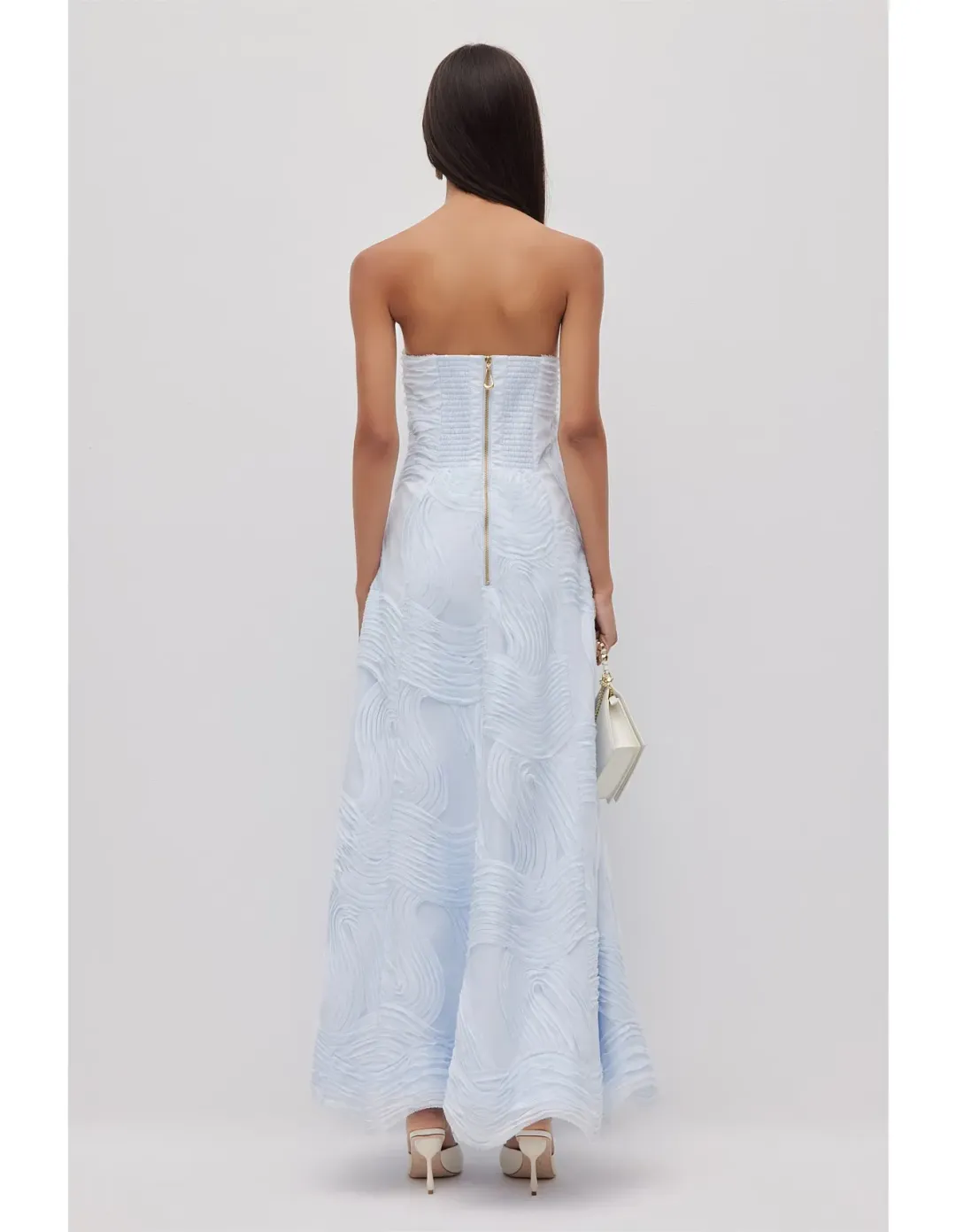 Aje Wave Gown Blue Size 8 for rent on The Volte - main image