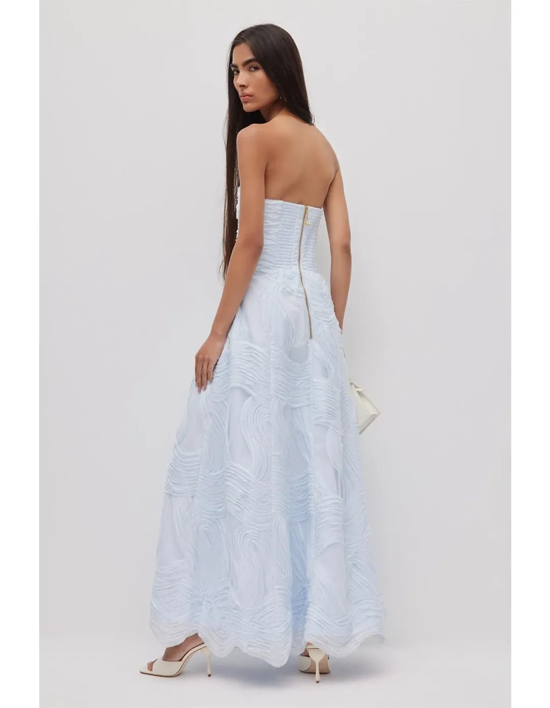 Aje Wave Gown Blue Size 8 for rent on The Volte - main image