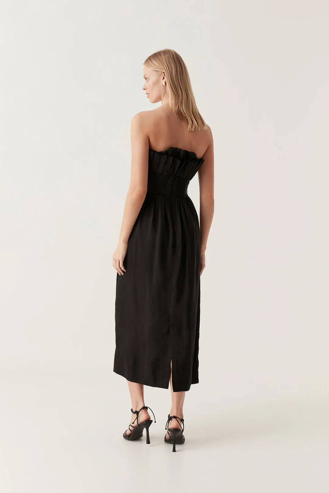 AJE WHISPER KNOT MIDI DRESS SIZE 8 for rent on The Volte - main image