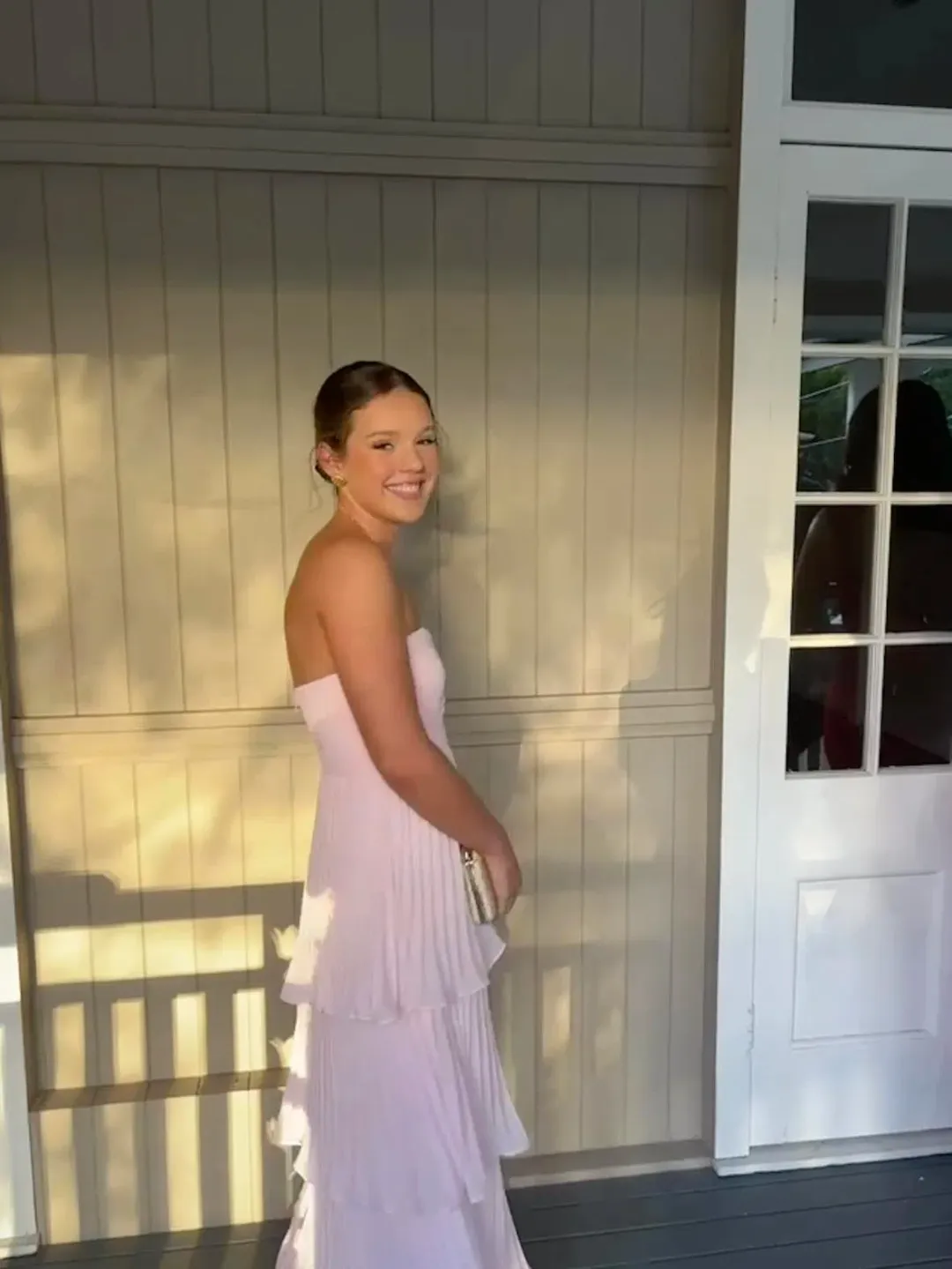 LULUS PINK TIERED MAXI DRESS for rent on The Volte - main image