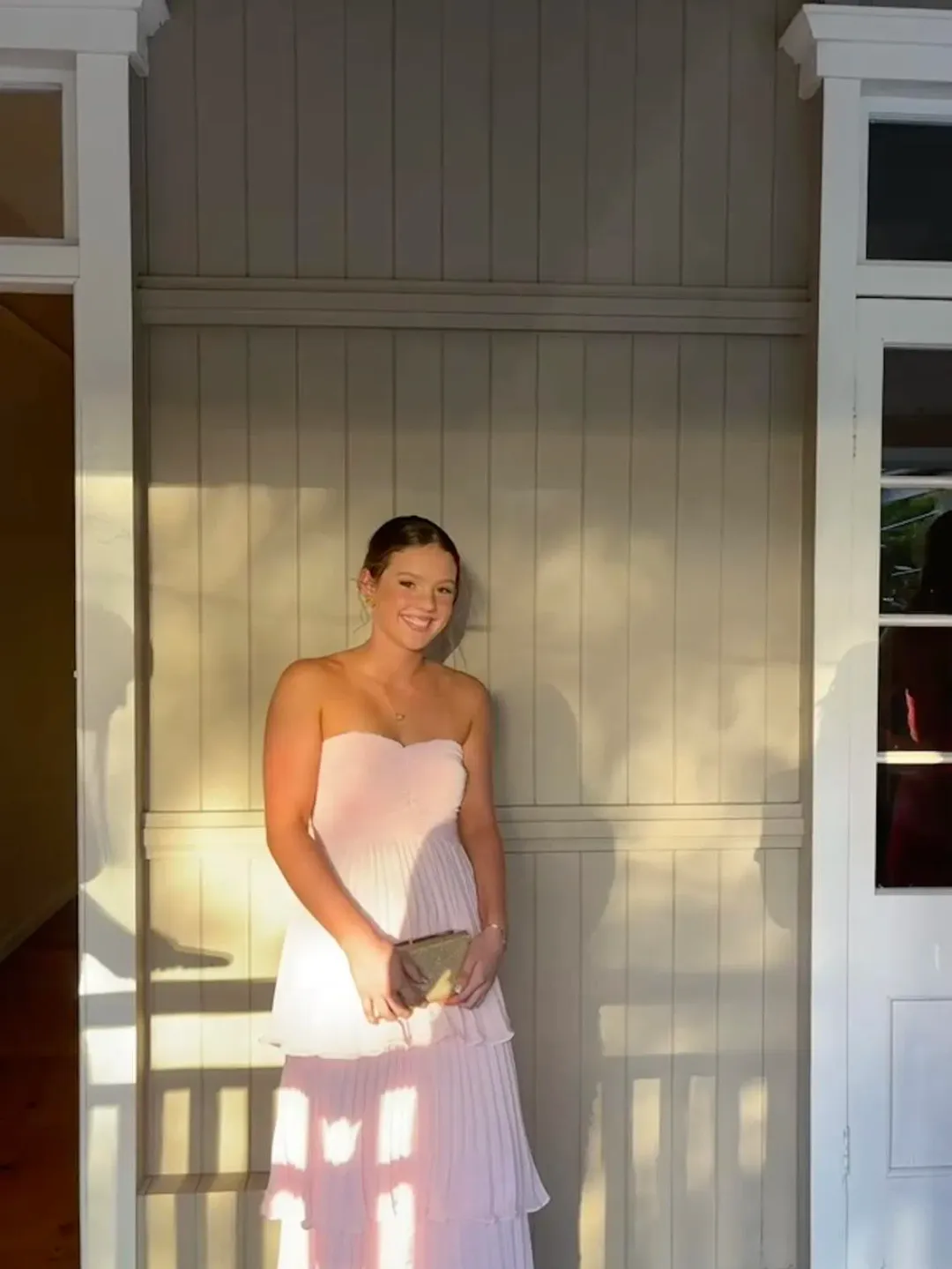 LULUS PINK TIERED MAXI DRESS for rent on The Volte - main image