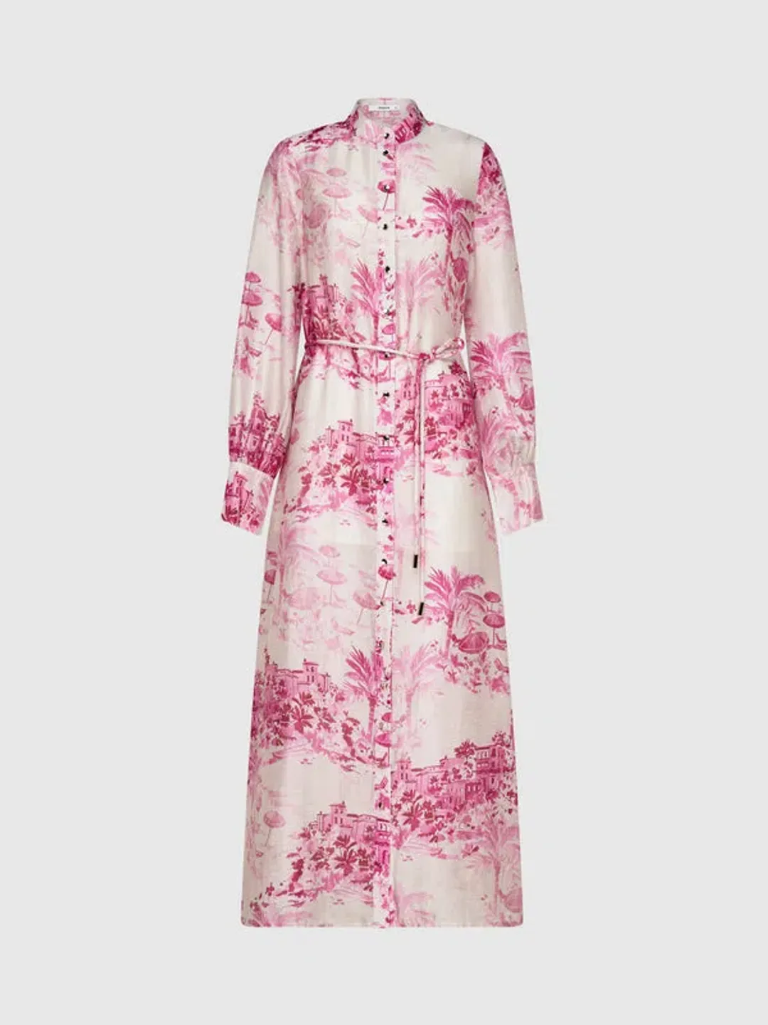 SHEIKE PINK PARADISE SHIRTDRESS SIZE 6 [GENEROUS] for rent on The Volte - main image