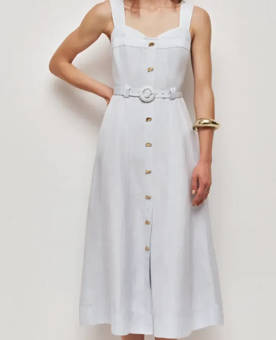 AJE CELESTE UTILITY MIDI DRESS SIZE 10 for rent on The Volte - main image