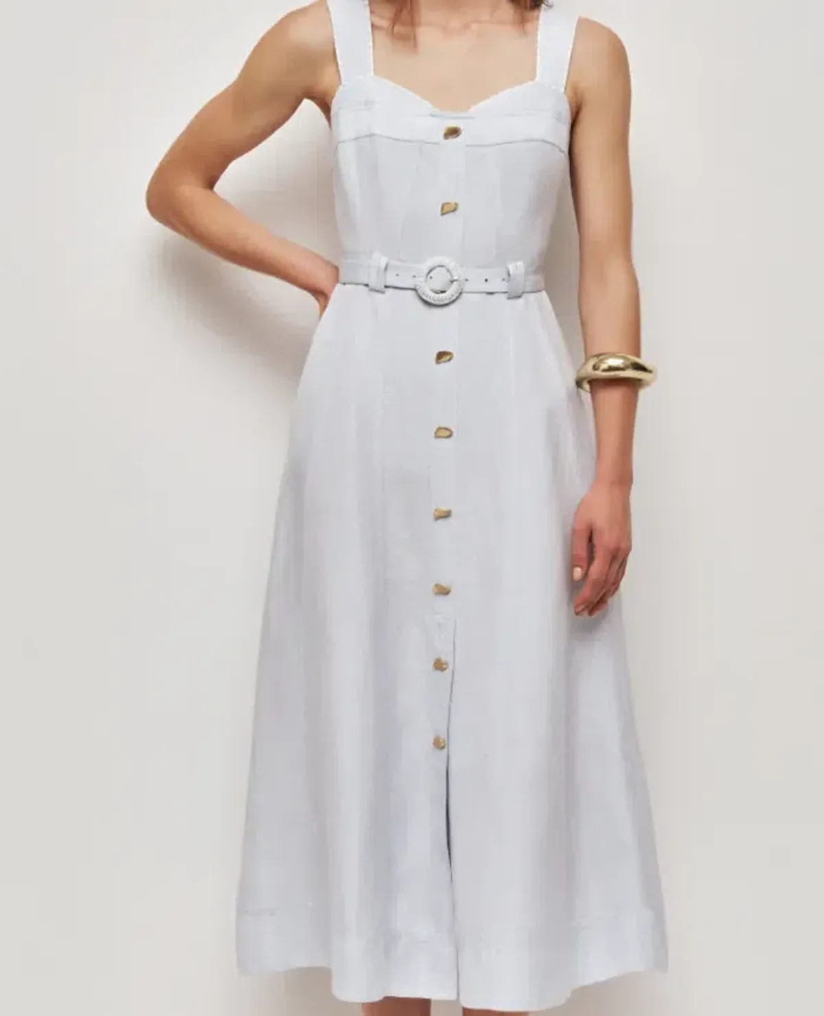 AJE CELESTE UTILITY MIDI DRESS SIZE 10 for rent on The Volte - main image