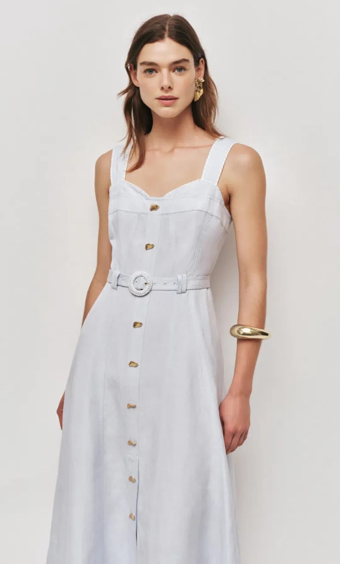 AJE CELESTE UTILITY MIDI DRESS SIZE 10 for rent on The Volte - main image