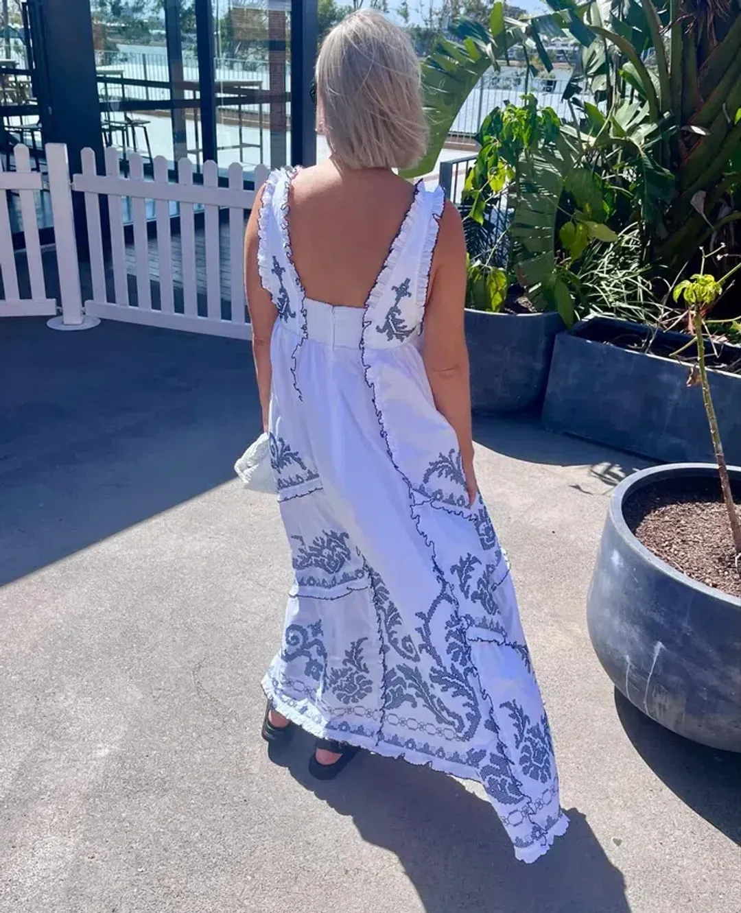 ALEMAIS HAZEL EMBROIDERED MAXI DRESS SIZE 10 for rent on The Volte - main image