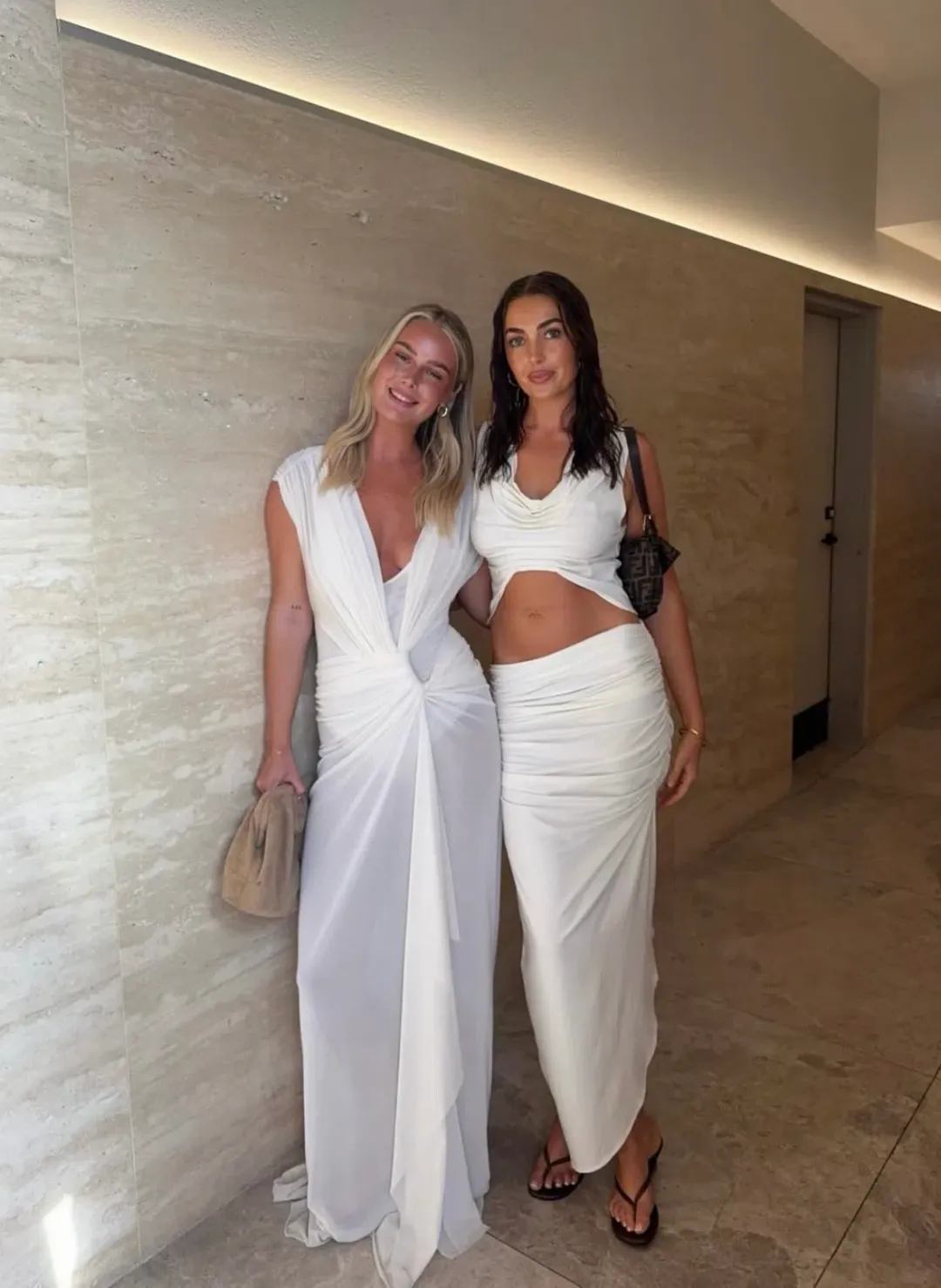 Koster Kulture Inka Top and Skirt Set in White Ivory Size S / 8 AU for rent on The Volte - main image