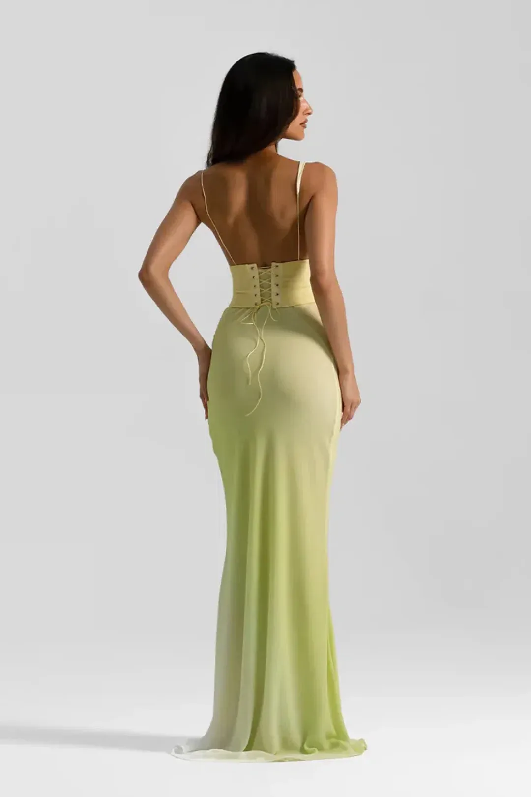 NATALIE ROLT HALLIE GOWN CITRUS SIZE 8 (1) for rent on The Volte - main image