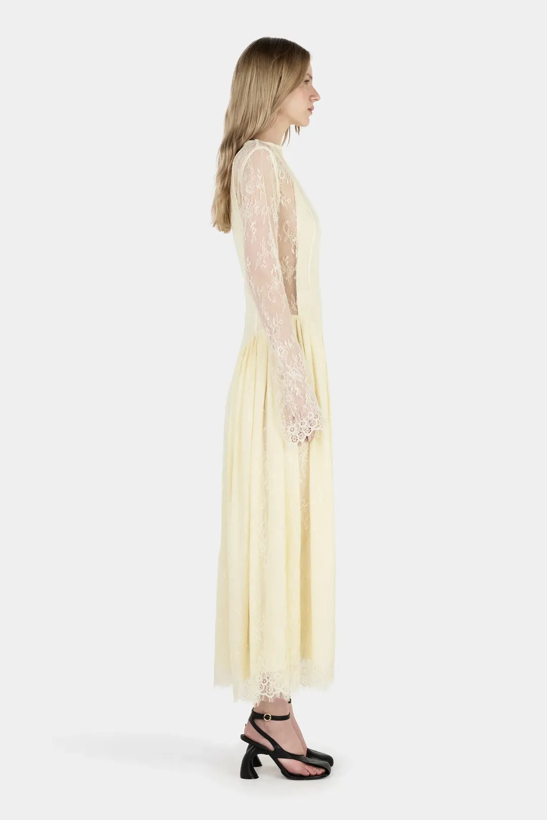 Hansen And Gretel Violetta Lace Dress Butter Size 8 for rent on The Volte - main image