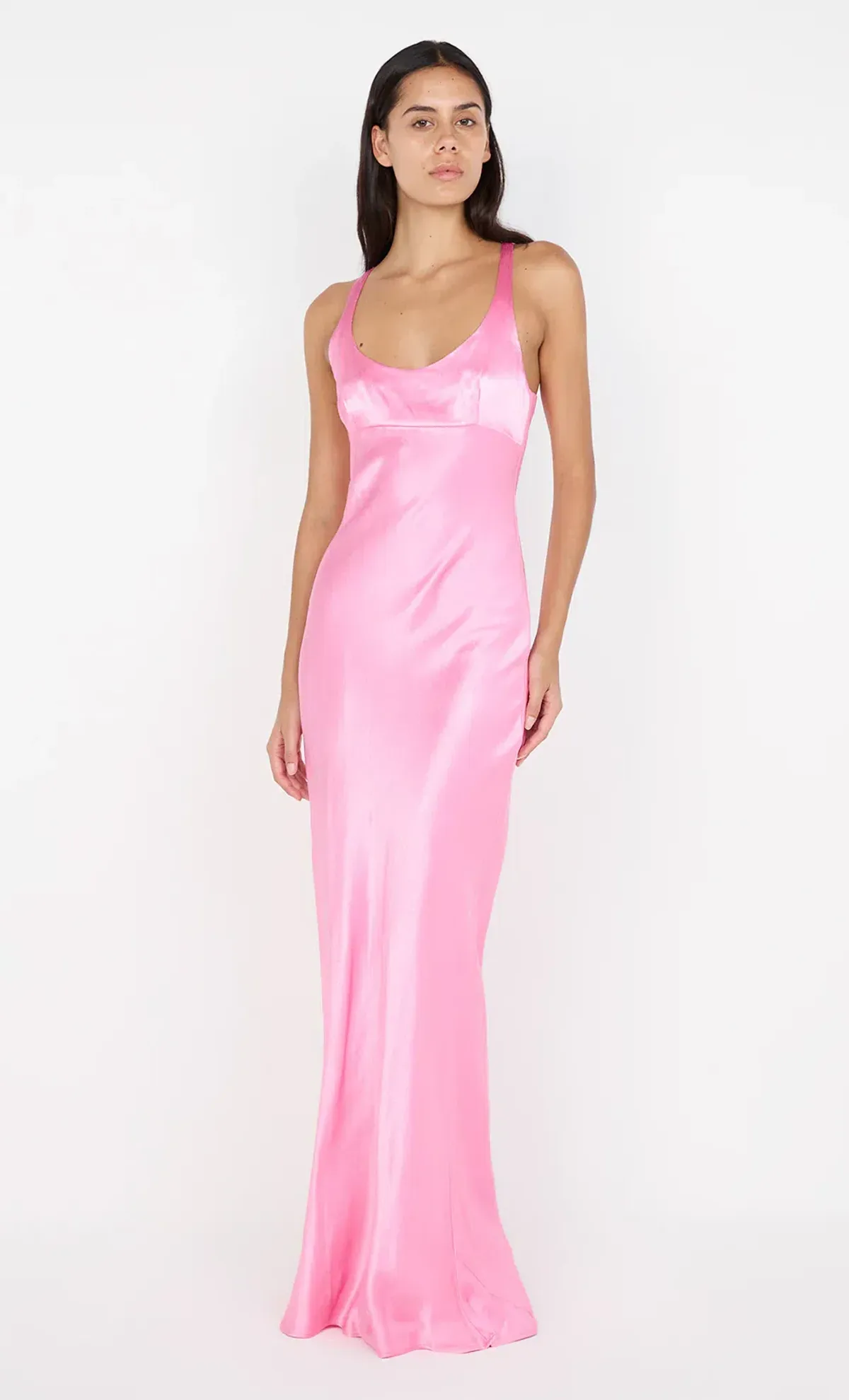 Bec and Bridge MAXINA CROSSOVER DRESS in candy pink size 6 for rent on The Volte - main image