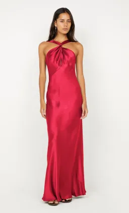 Bec and bridge ELISIA TWIST MAXI DRESS in strawberry size 6 for rent on The Volte - image 1