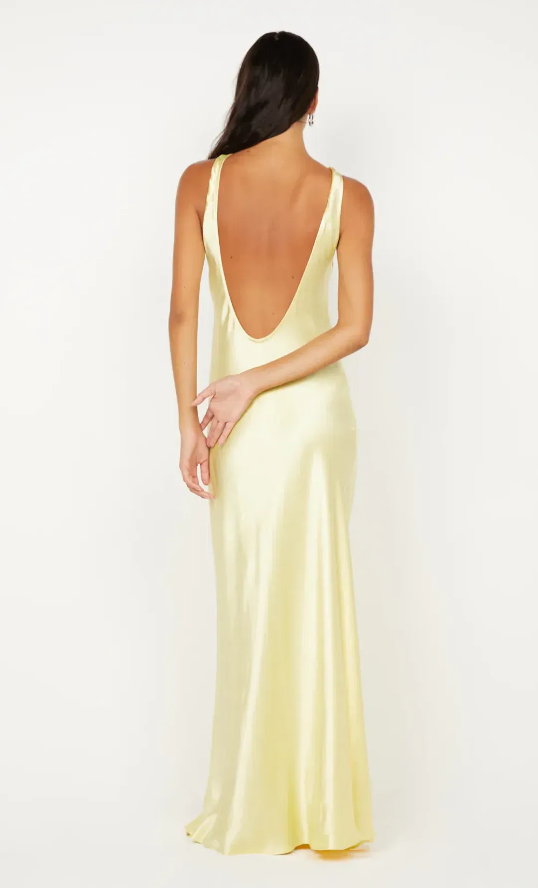 bec and bridge ELISIA TWIST MAXI DRESS in ice yellow size 6 for rent on The Volte - main image
