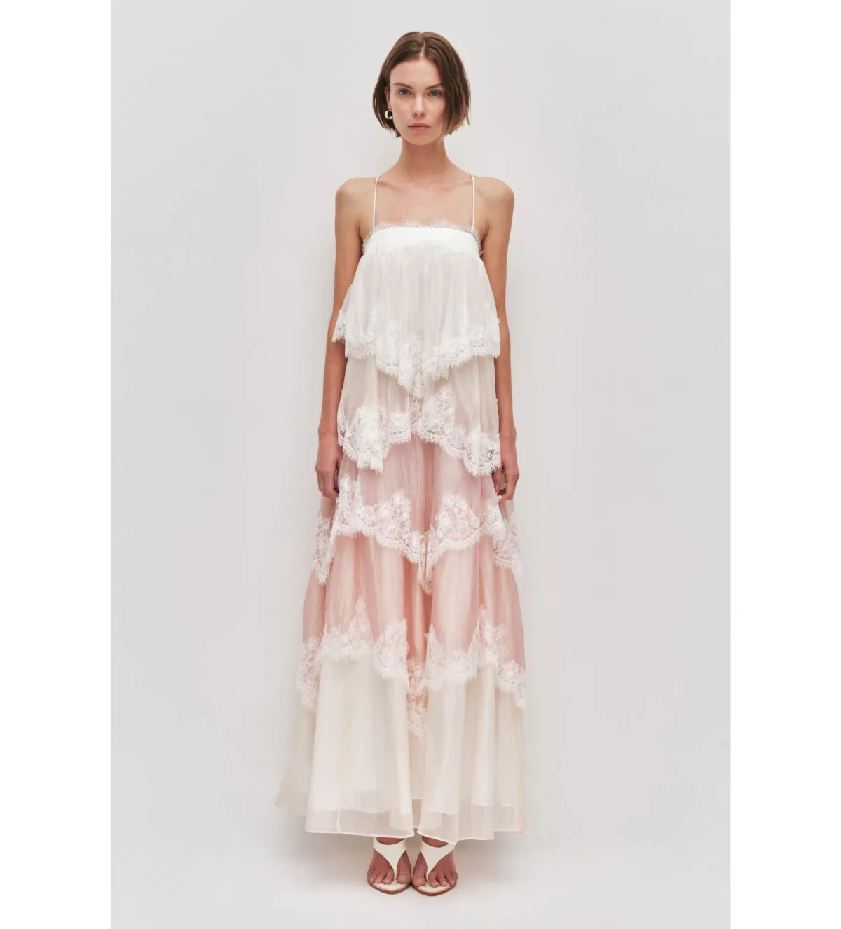 Aje Ophelia Lace Gown in Multi Size AU6 for rent on The Volte - main image