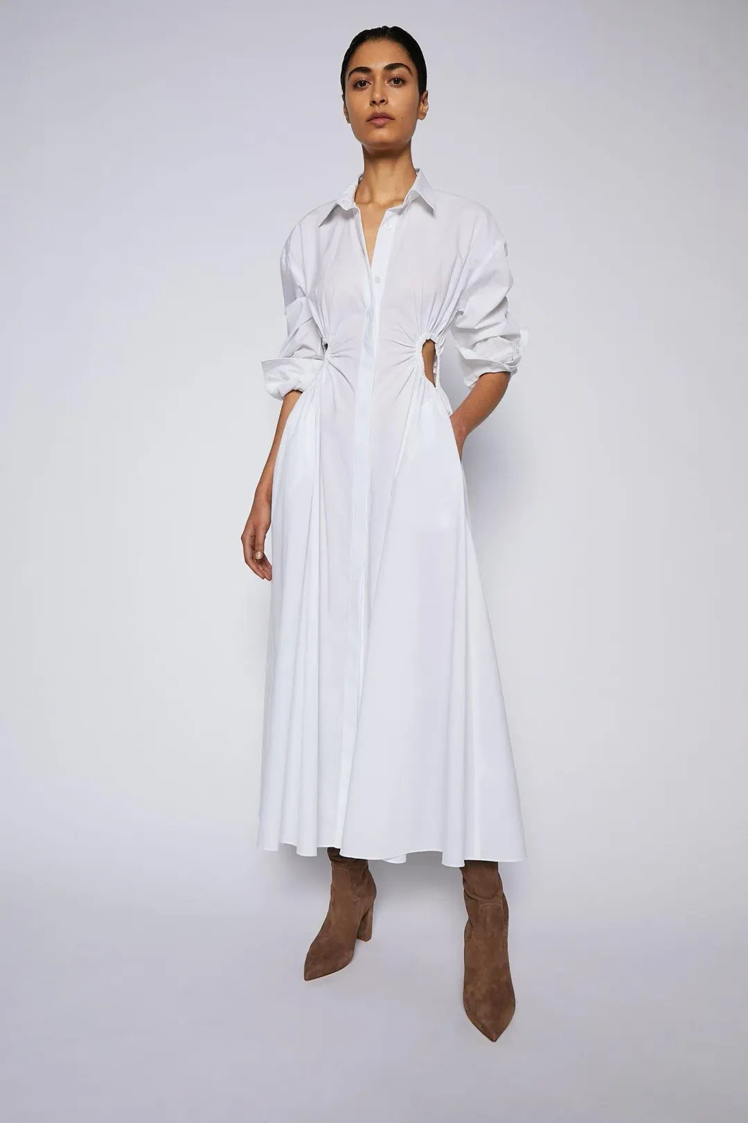Scanlan Theodore Cotton Cut Out Dress White Size 12  for rent on The Volte - main image