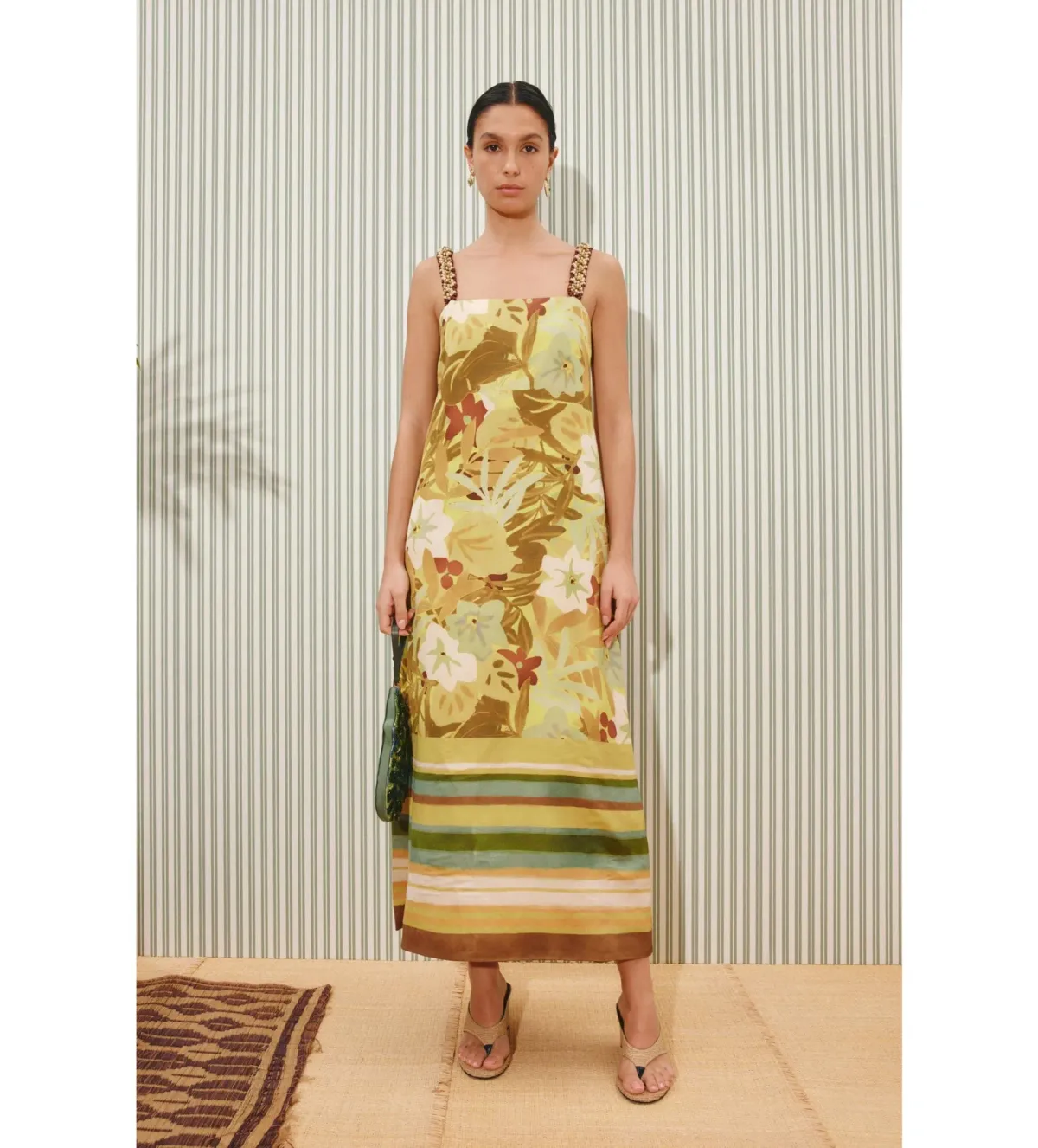 Alemais Maxi Midi Dress in Print Size AU8 for rent on The Volte - main image