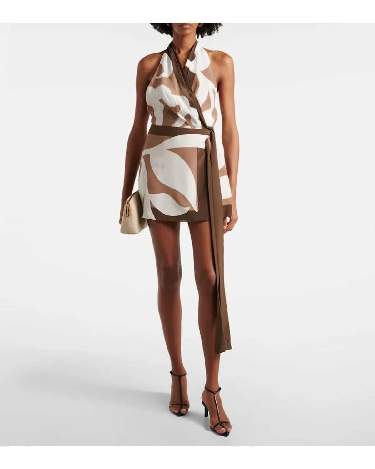 Sir The Label Portia Wrap Halter Mini Dress Size 2 / AU 10 for rent on The Volte - main image