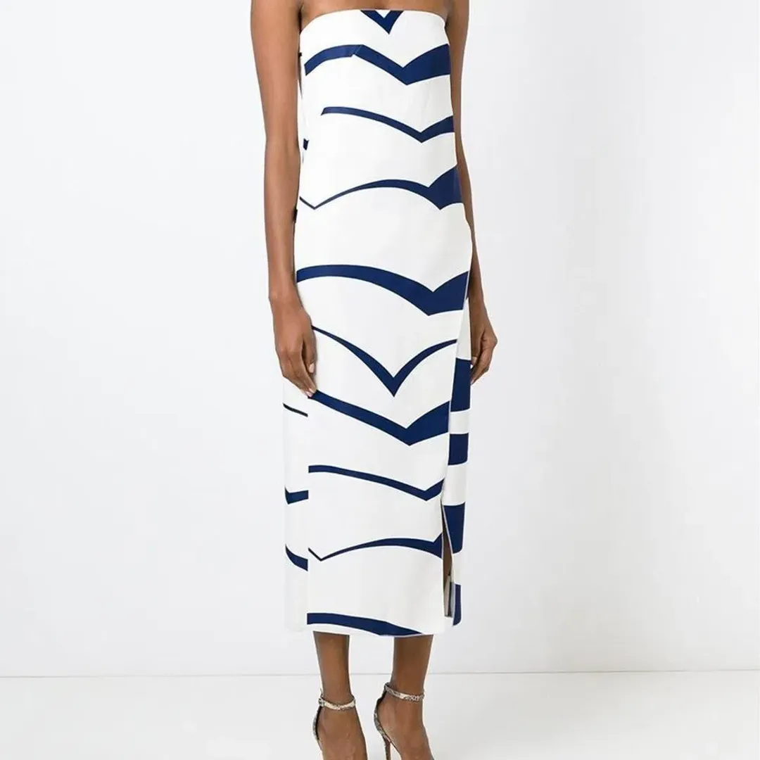 Scanlan Theodore Abstract Print Midi Dress | Size AU 6 for rent on The Volte - main image