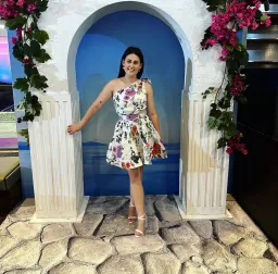 Birdie one shoulder mini dress for rent on The Volte - image 3