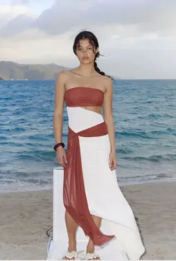 Bec & Bridge Ayla Dress Rust Size S/AU 8 for rent on The Volte - image 2