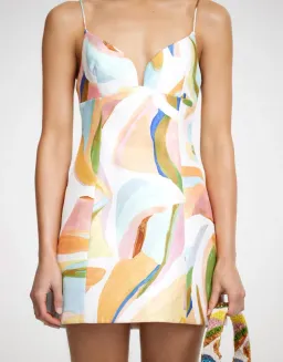 Acler Bartin Multi Coloured Mini Dress. Size 12 for rent on The Volte - image 6
