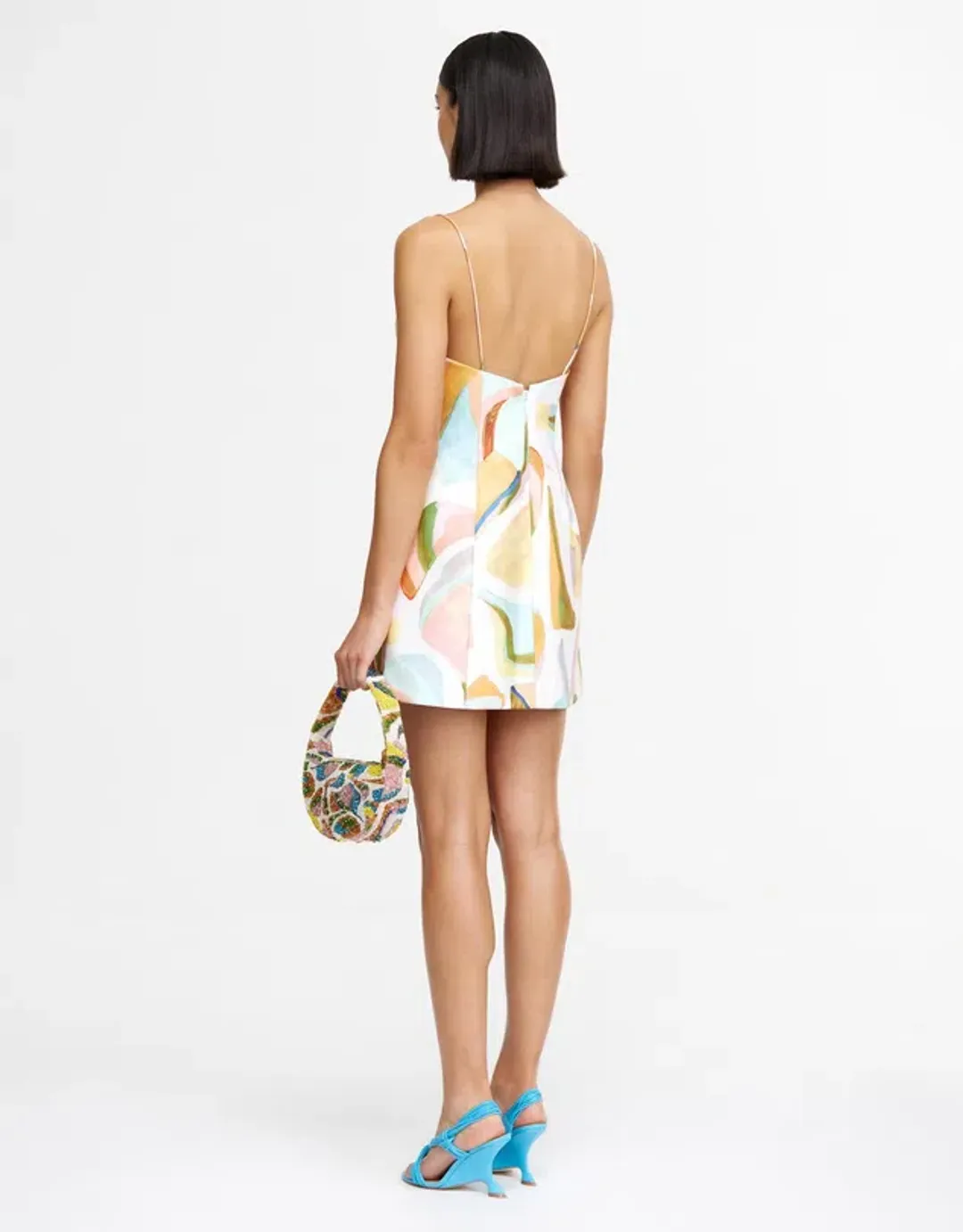 Acler Bartin Multi Coloured Mini Dress. Size 12 for rent on The Volte - main image