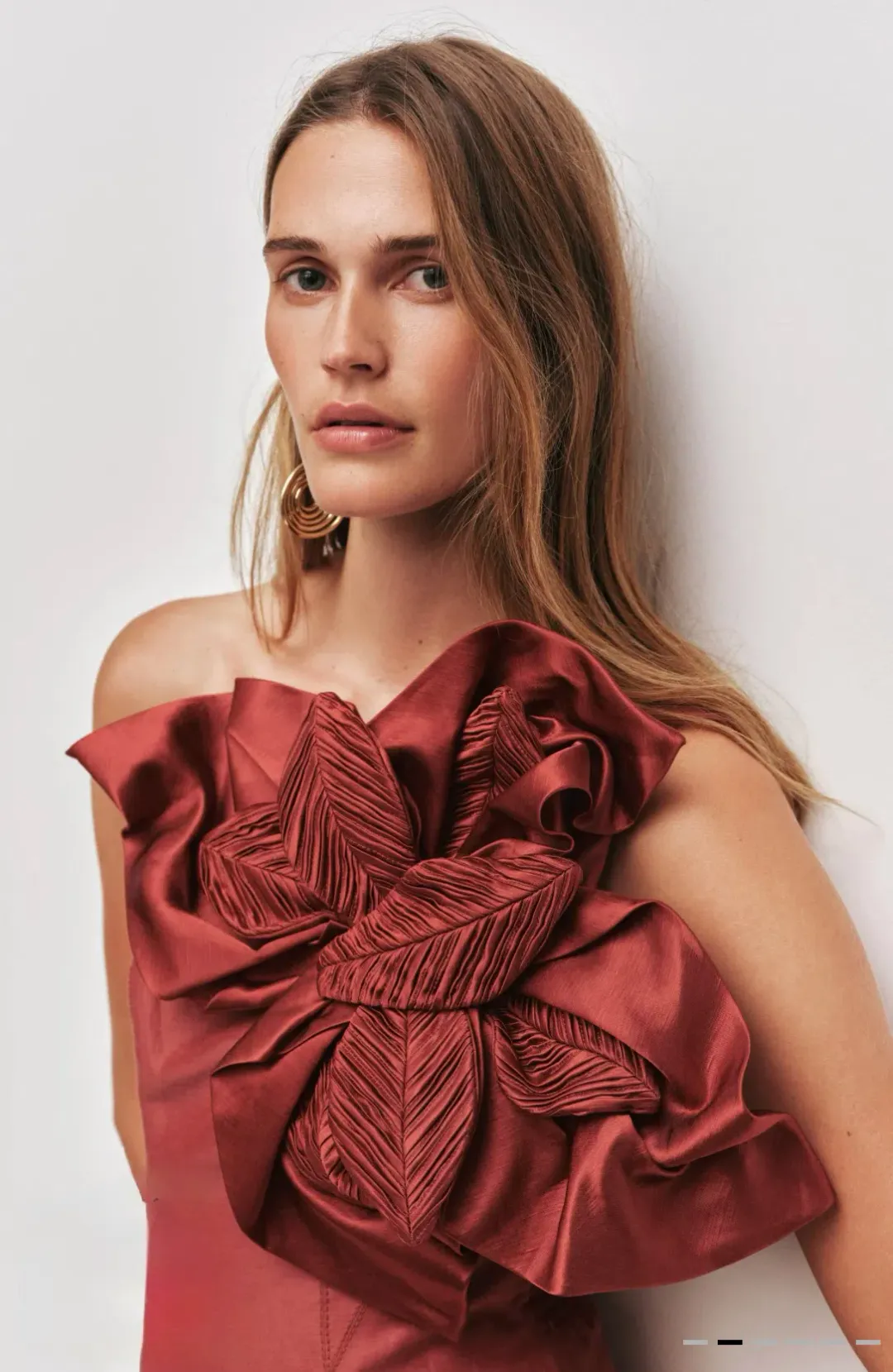 Aje Isla mini dress Rust Size 10 for rent on The Volte - main image