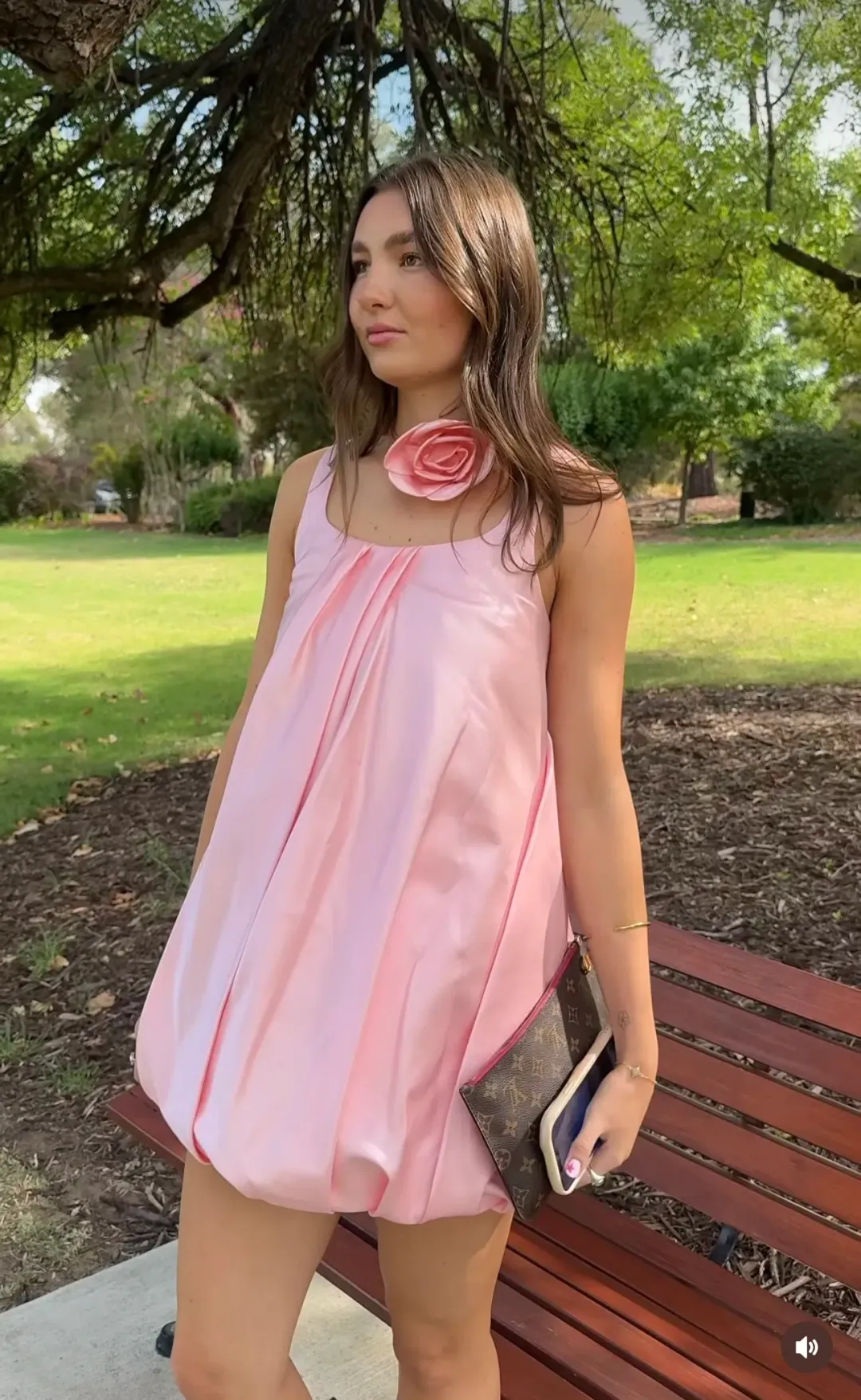 Leo Lin Suki Puff Mini in Blush Pink Size 10 for rent on The Volte - main image