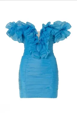 Eliya The Label Cuba Mini Blue Dress Size 10 for rent on The Volte - image 6
