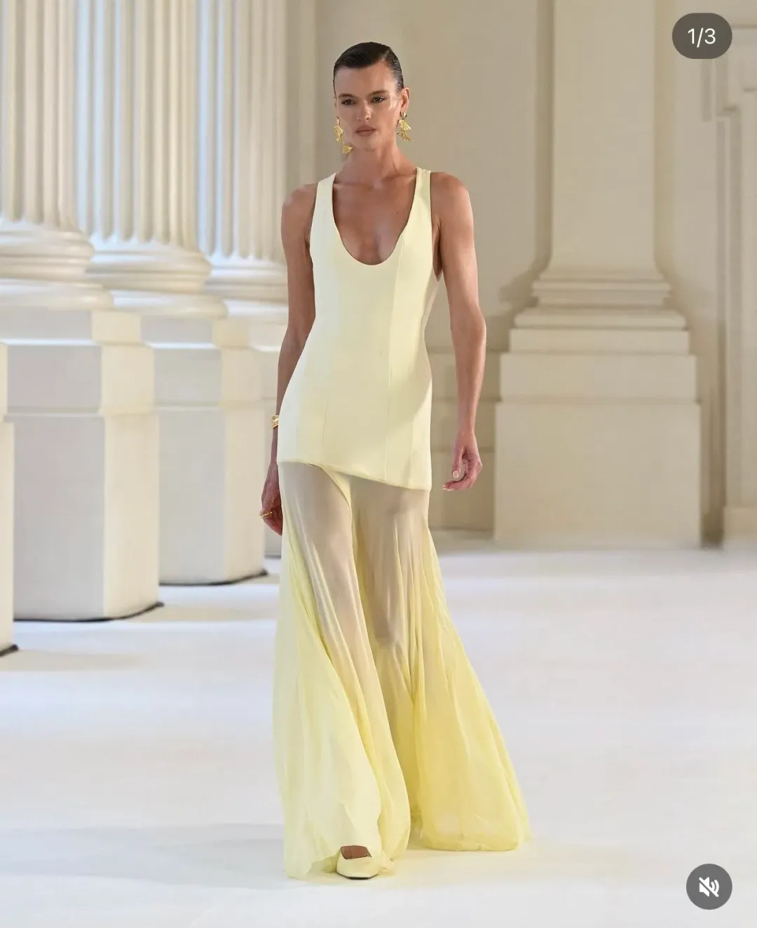 Effie Kats- Odessa Maxi Gown Lemon- S for rent on The Volte - main image
