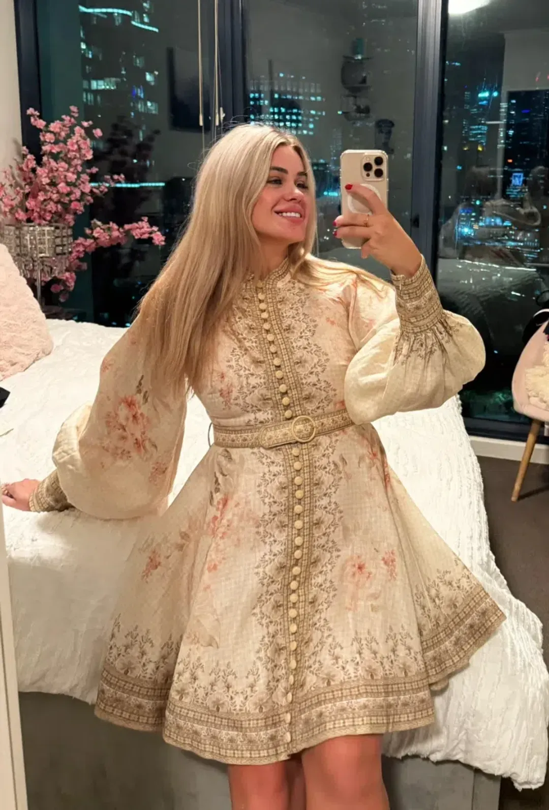 ZIMMERMANN ILLUMINATE BUTTONED MINI SIZE 4/16 for rent on The Volte - main image