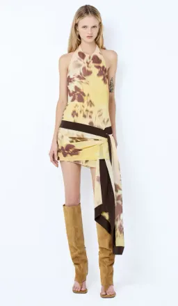 🤎 Bec & Bridge BLAISE HALTER MINI DRESS Size 10 🤎 for rent on The Volte - image 1