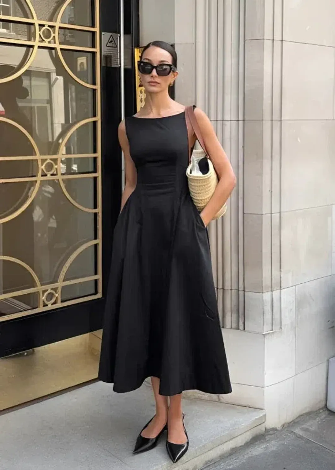 THE JACQUELINE DRESS - BLACK - YOJANI BOUTIQUE  for rent on The Volte - main image
