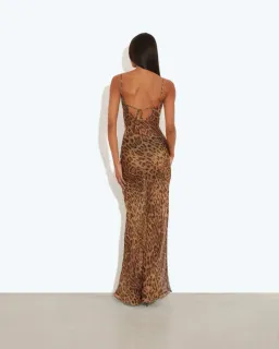Rat & Boa Valentina Dress Leopard Print Size S / AU 8 for rent on The Volte - image 3