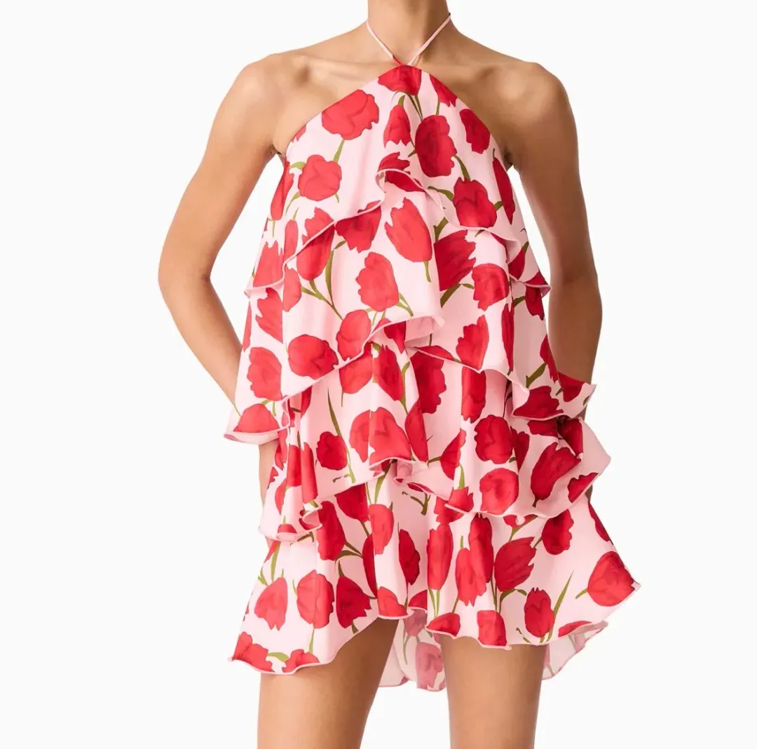 ELLIATT Melia Halter mini dress  for rent on The Volte - main image