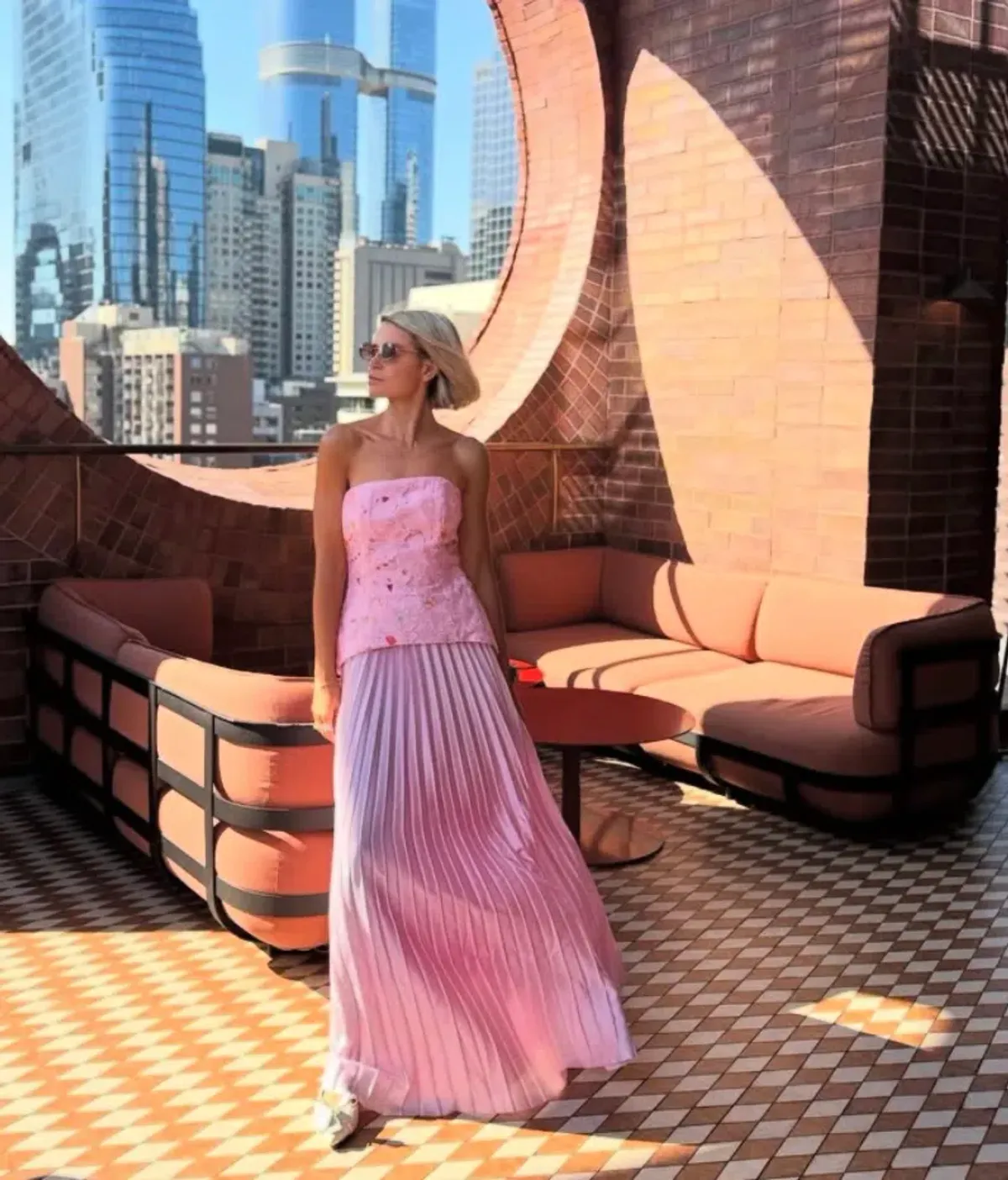 JUSTIN TONG CASCADE GOWN  SIZE 12 for rent on The Volte - main image