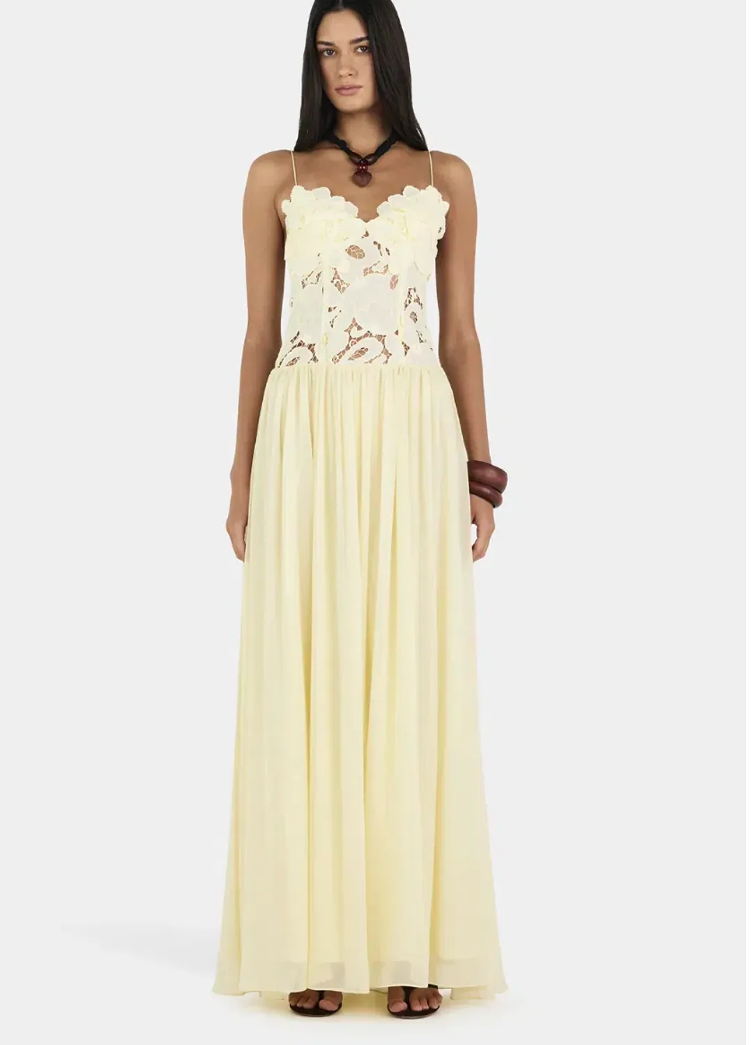Hansen and Gretel Stephanie Dress in Butter Yellow size 8  for rent on The Volte - main image
