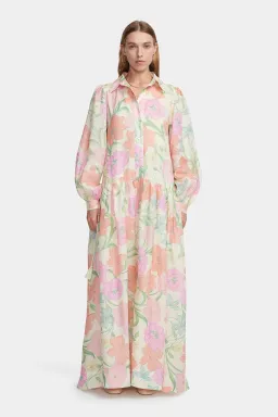 Hansen And Gretel Delia Shirt Dress Flower Market Floral Size 12 for rent on The Volte - image 4