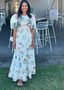 ALEMAIS SUNSET MIDI DRESS SIZE 8 for rent on The Volte - image 1