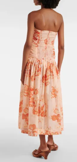 ZIMMERMANN CASCADIAN STRAPLESS MIDI DRESS SIZE 1/10 for rent on The Volte - image 4