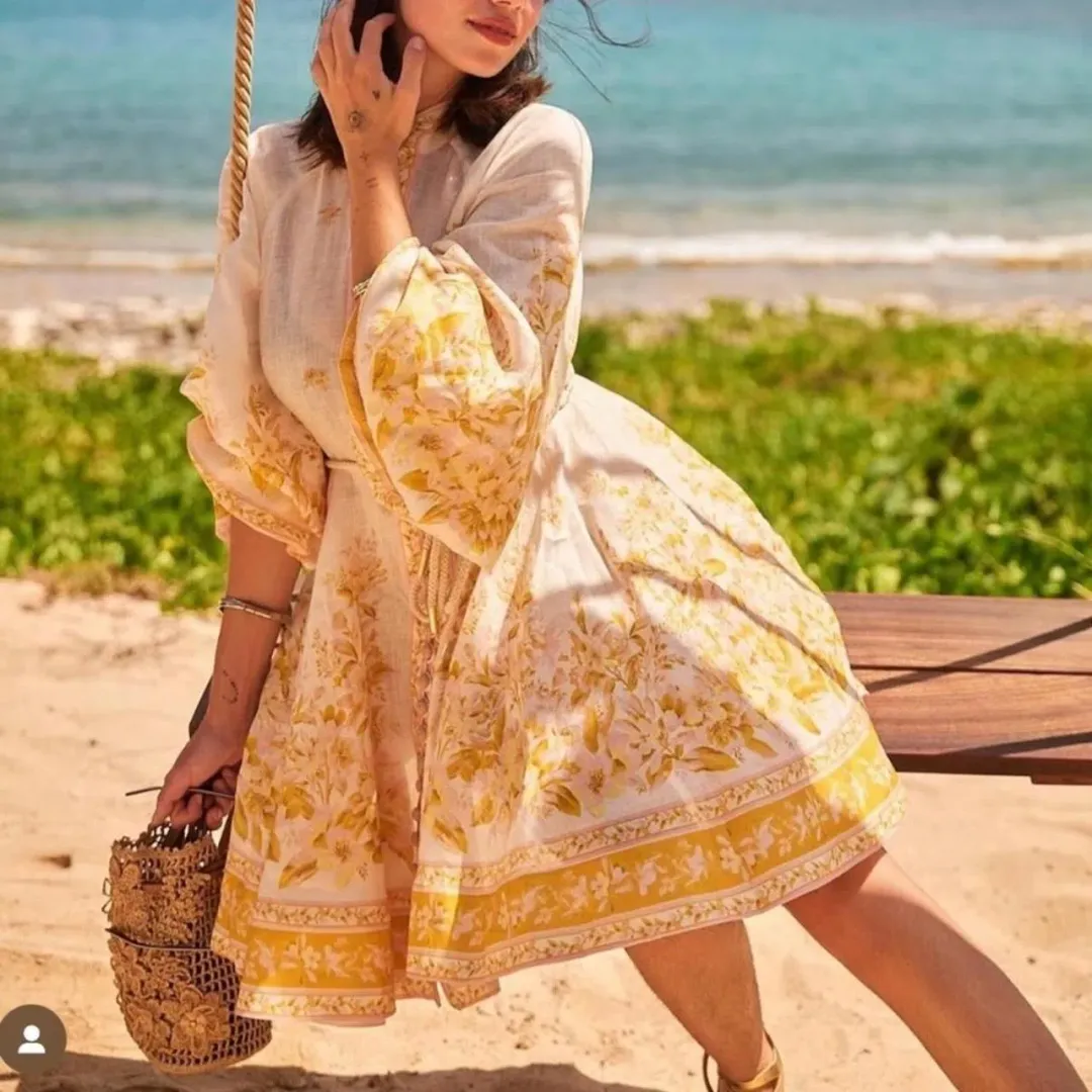 ZIMMERMANN GOLDEN BUTTONED MINI SIZE 1/10 for rent on The Volte - main image