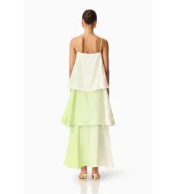 Elliatt Elisa Tiered Gown in Green and Pink Floral Size L AU 12 for rent on The Volte - image 5
